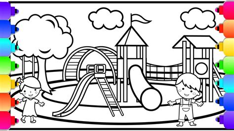 Playground Coloring Pages Printable